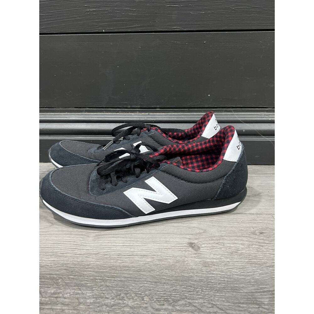 New Balance 410 Black Checkered Plaid Athletic Running Shoes WL410DSC Size 10